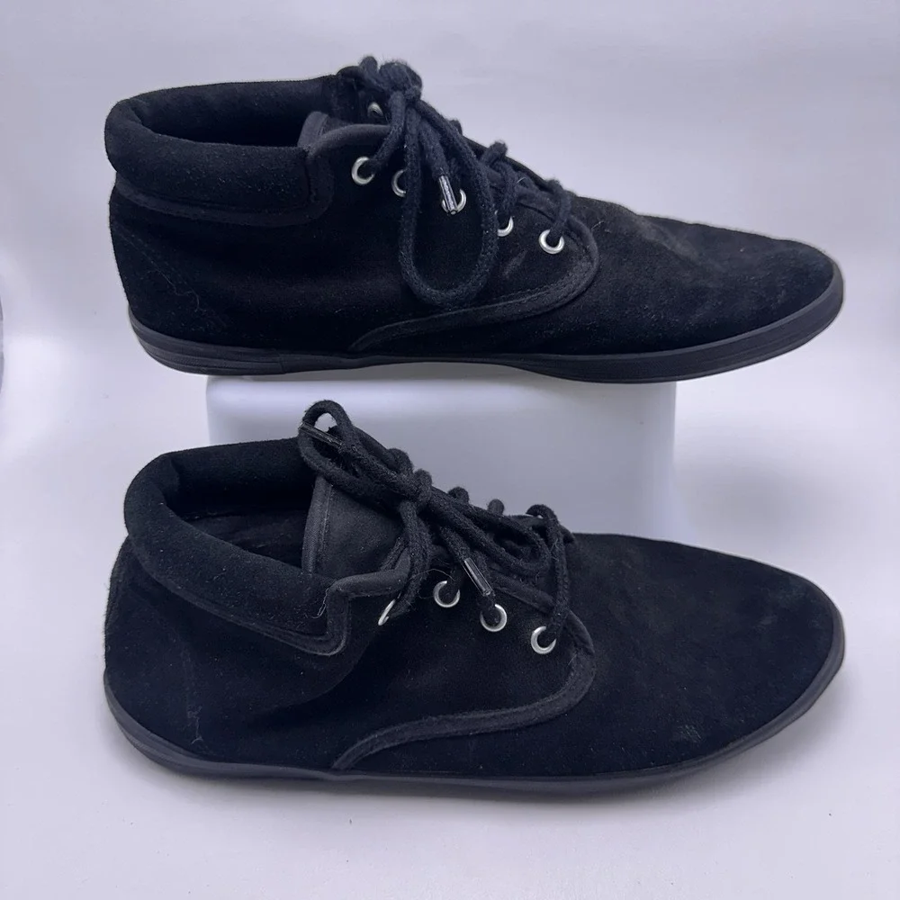 Vintage 90s Forenza Black Suede Chukka Boots - Women's 11 W